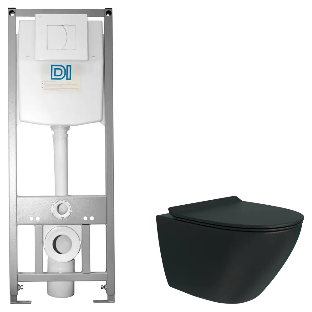 Комплект инсталляции Di с безободковым унитазом Teymi Tiko STLM-2088209