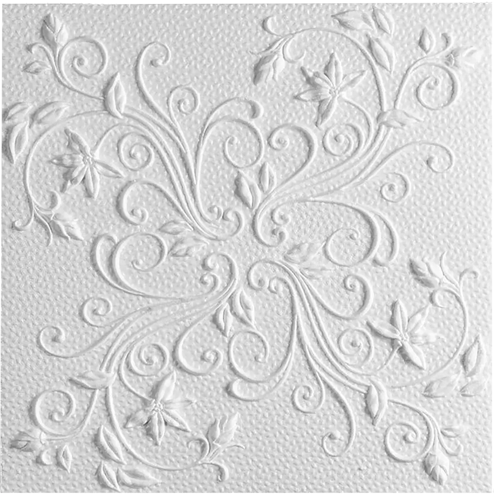 Плитка потолочная бесшовная полистирол белая Формат Ренессанс 50 x 50 см 2 м² FORMAT STLM-2088323