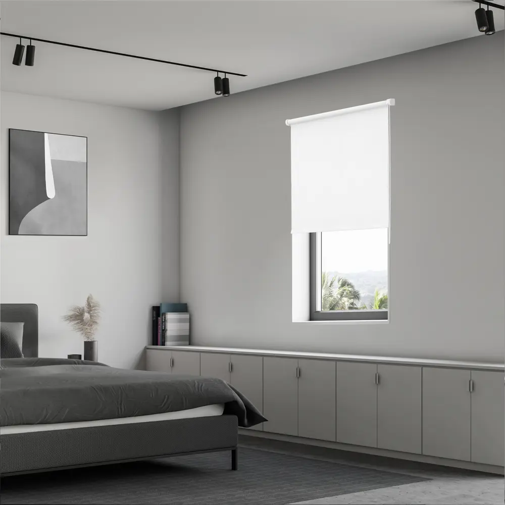 Штора рулонная блэкаут KREAFORTA Karelia 80x250 см белая STLM-2148832 - Вид №7