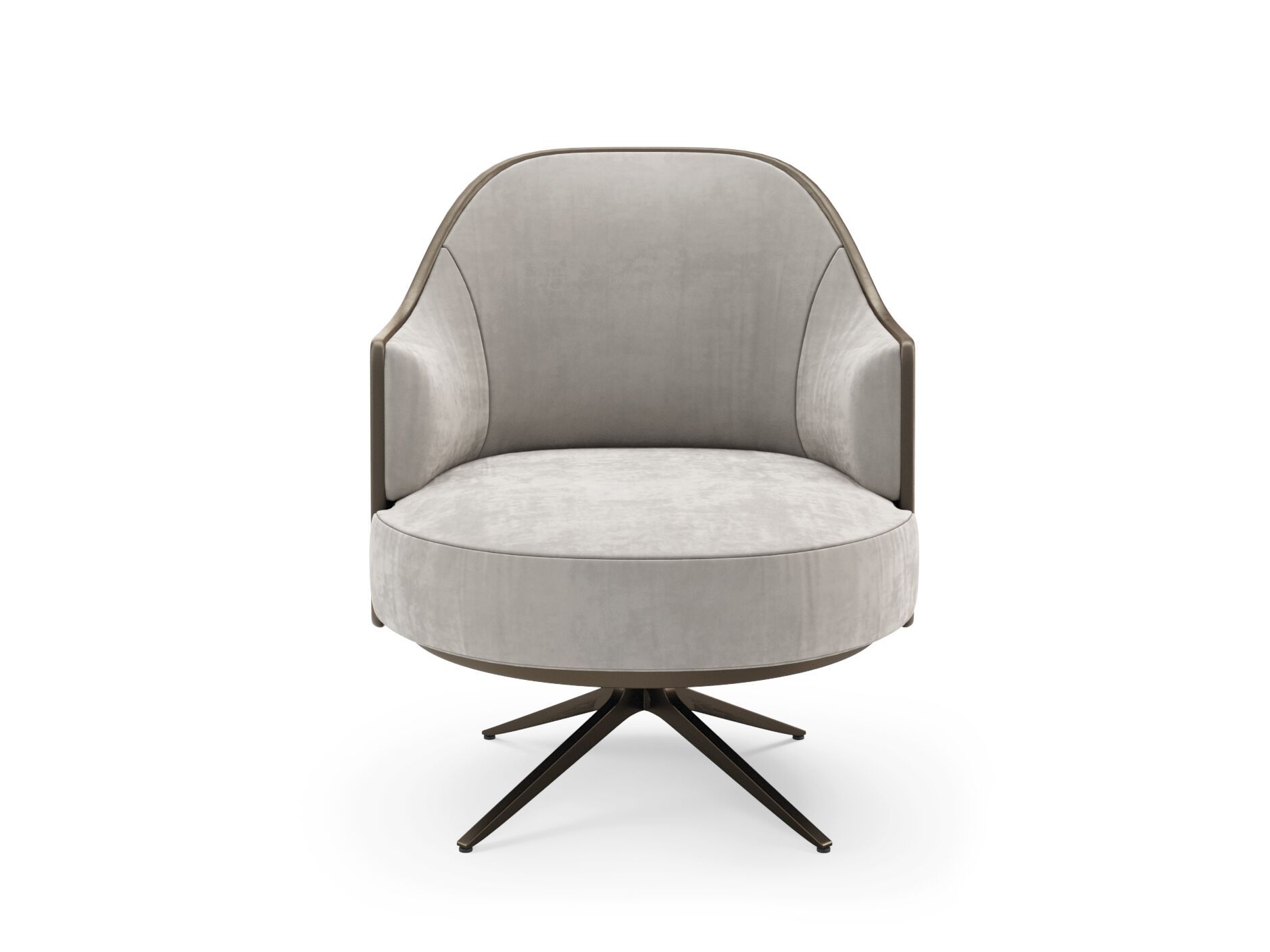 Тканевое вращающееся кресло с подлокотниками PRADDY Natur ARCH-00126463 - Вид №1