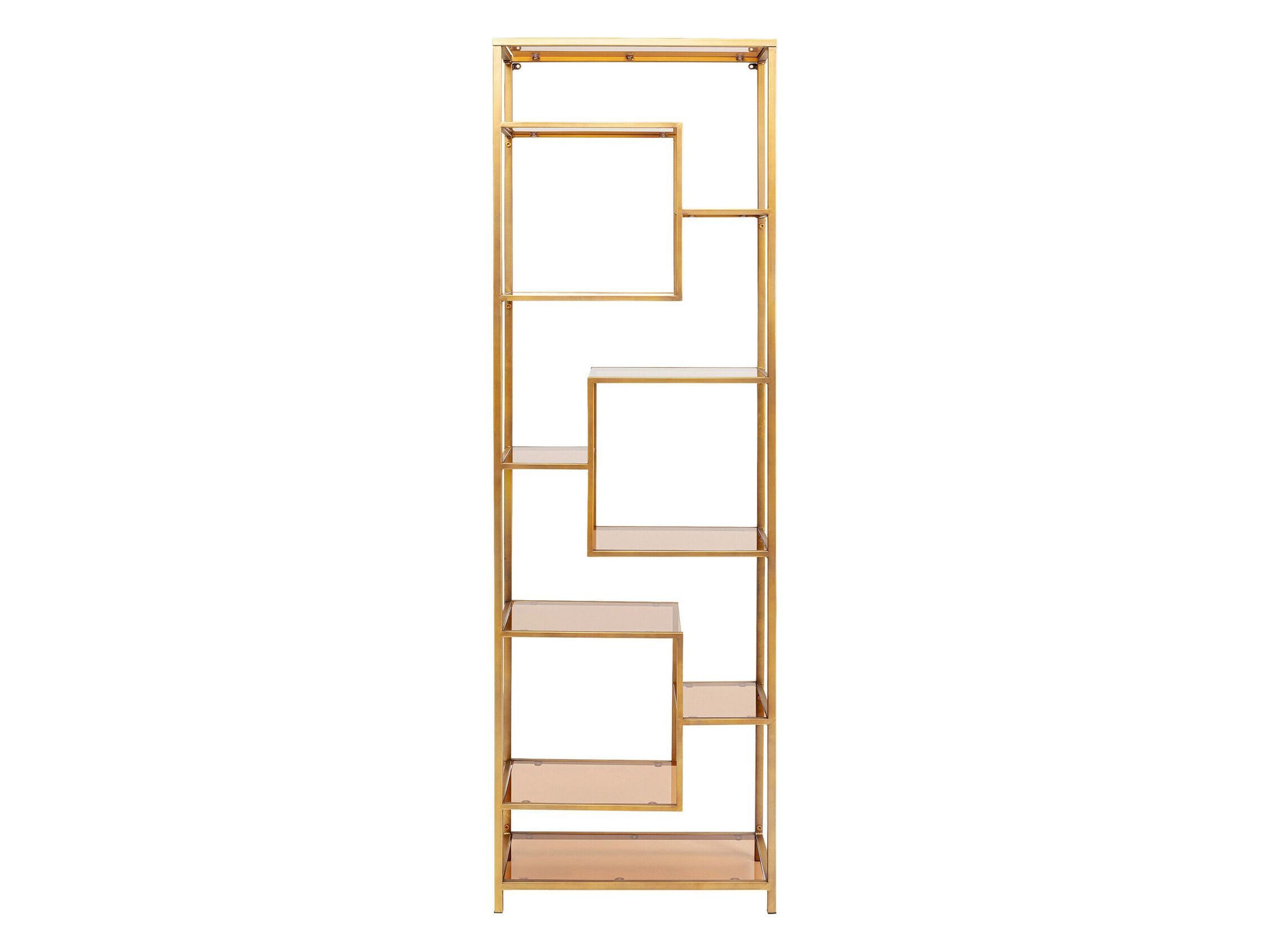 Книжный шкаф из стали и стекла KARE Design LOFT GOLD ARCH-00014137 - Вид №1