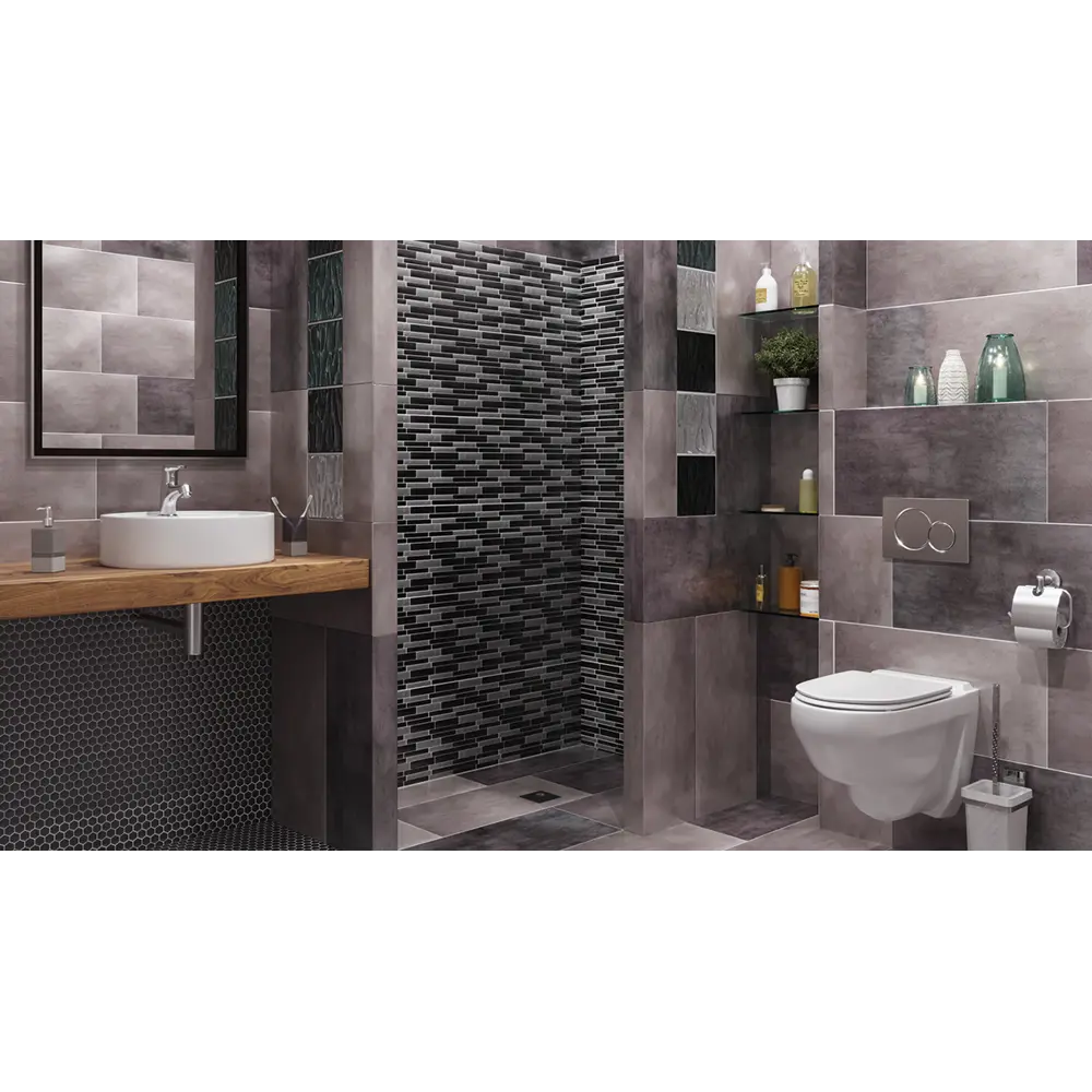 Мозаика Artens, 30х26 см, керамика, цвет чёрный STLM-2004691 - Вид №6