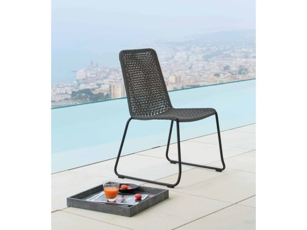 Стальной салазок штабелируемый садовый стул LAMBERT PATTI ARCH-00053826 - Вид №4