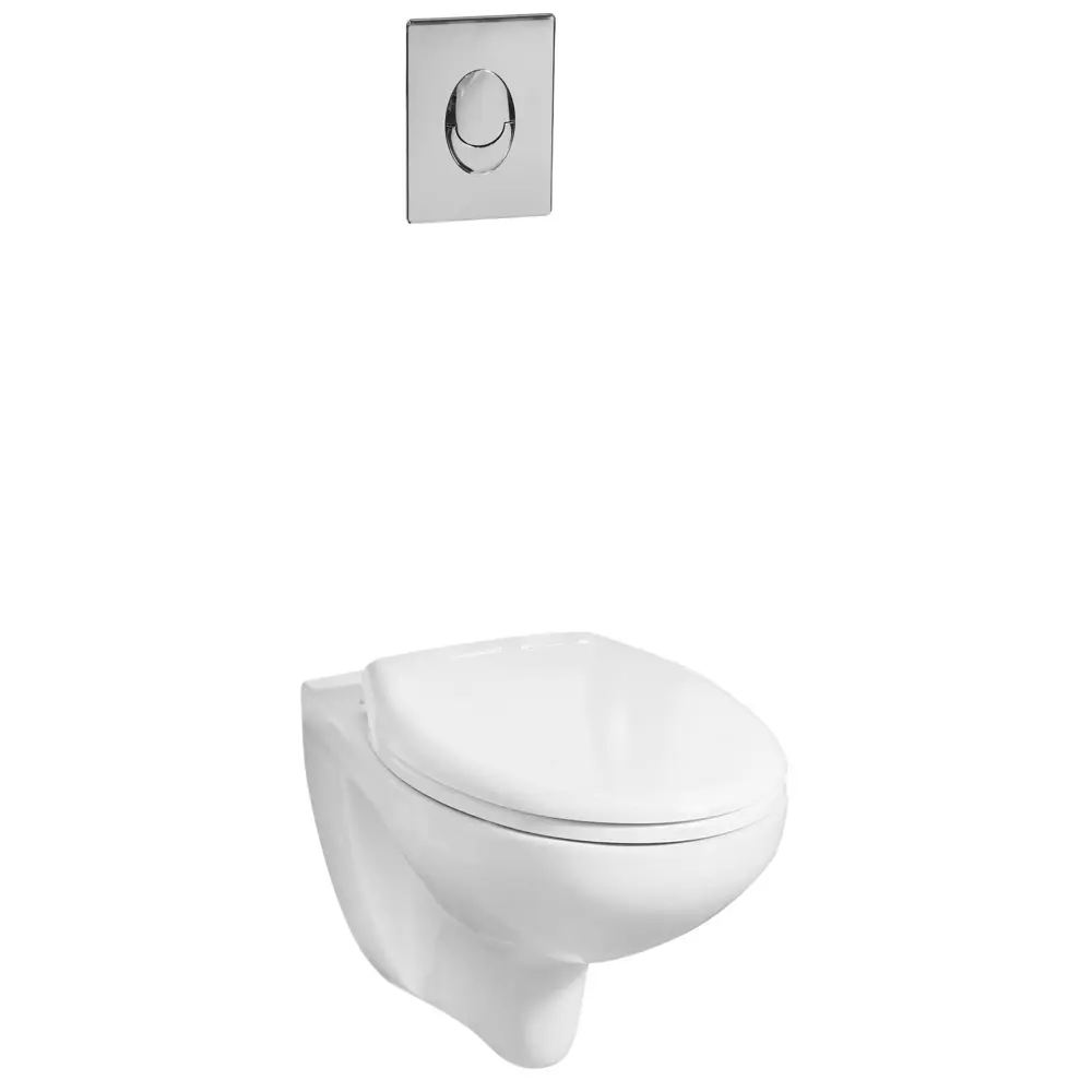 Комплект инсталляция Grohe Solido 5в1 39418000 с унитазом безободковым и кнопкой STLM-2140308 - Вид №2
