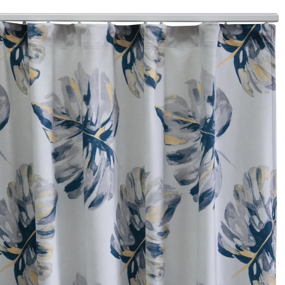 Штора на ленте Pataharu 140x280 см растения цвет серый SEASONS STLM-2078410 - Вид №3