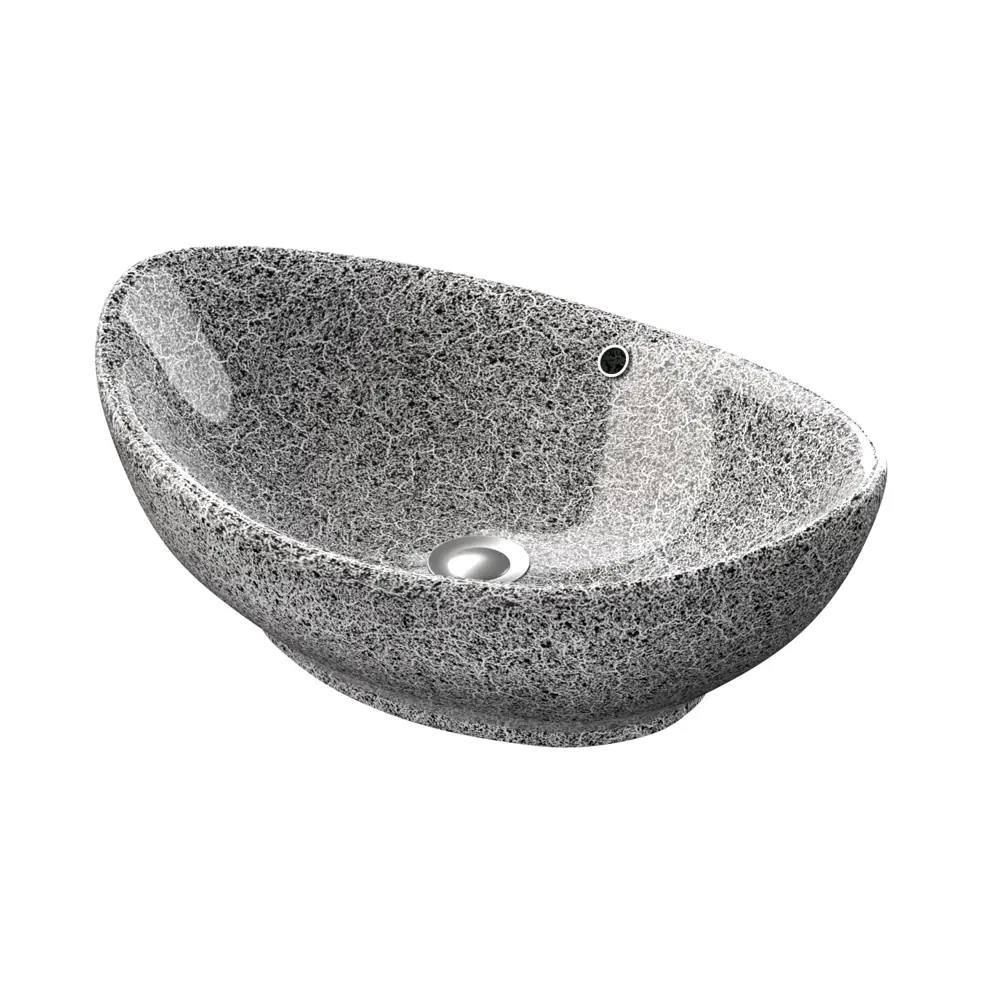 KIROVIT Гамма — накладная раковина с мраморным узором 56 см 89365379 STLM-0994387