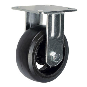 90669277 Большегрузное колесо FCD 54 неповоротное без тормоза с площадкой Ø125 мм 160 кг резина STLM-0331280 А5