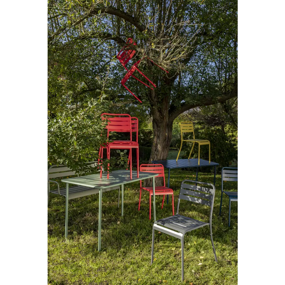 Скамья садовая Café 90x120 см сталь цвет зелёный 82558746 STLM-2207647 Santreyd  - Вид №11