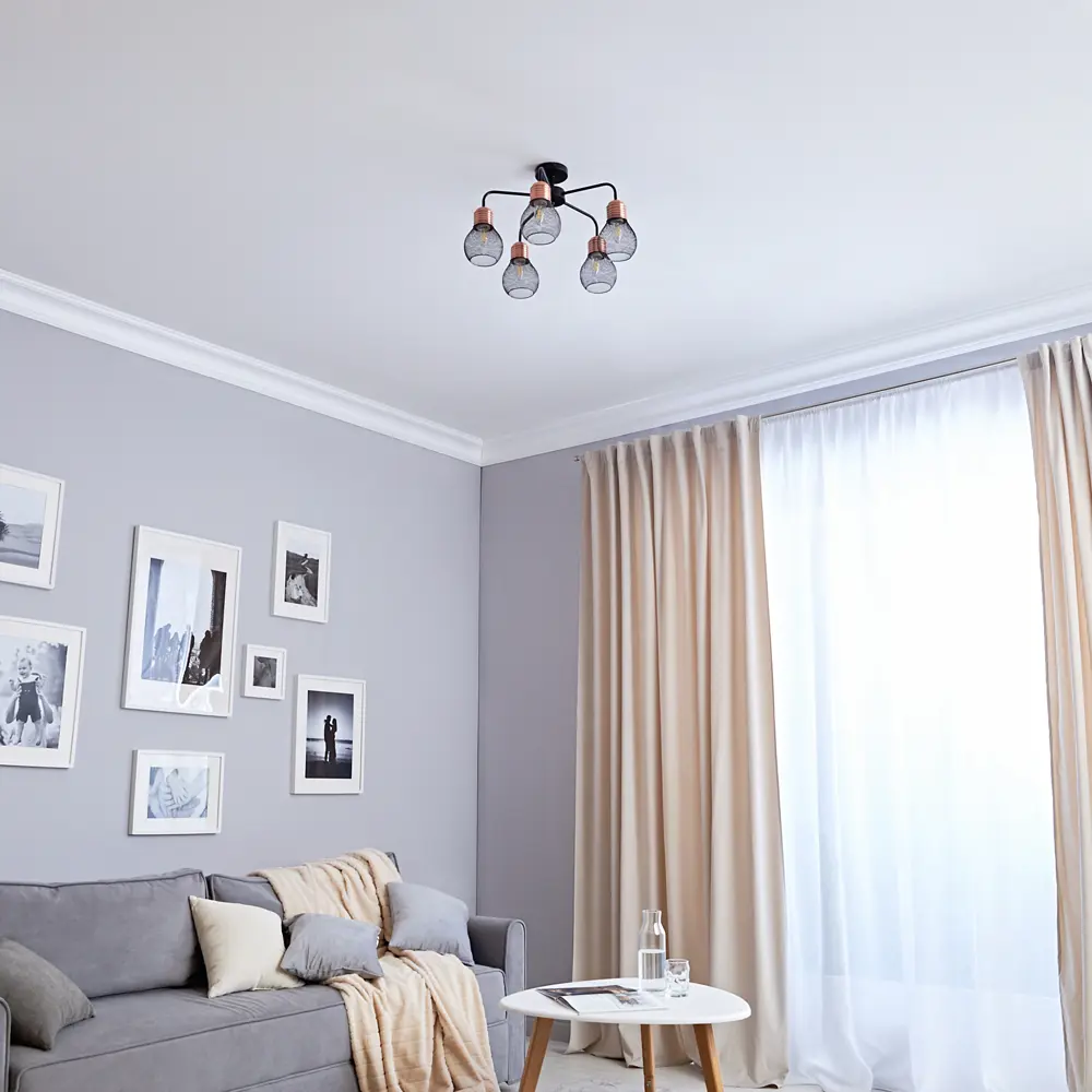 Потолочный светильник Freya FR4011CL-05BBS с золотыми плафонами для гостиной и спальни 89168201 STLM-0079402 - Вид №6