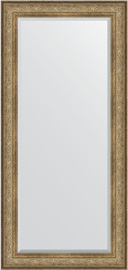 BY 3607 Зеркало с фацетом в багетной раме - виньетка античная бронза 109 mm EVOFORM Exclusive