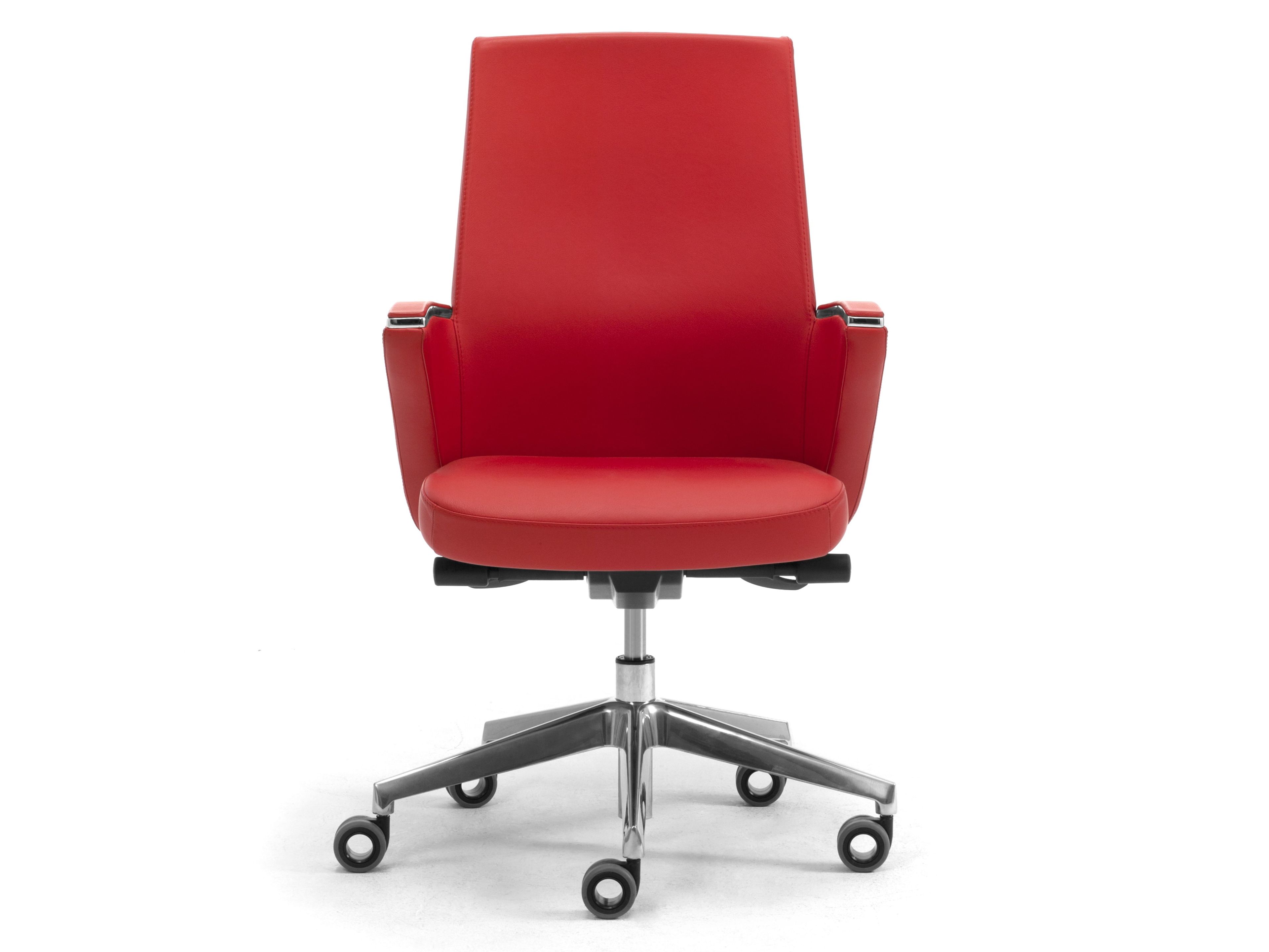 Кожаное вращающееся офисное кресло с подлокотниками Leyform Zeus ARCH-00071988 - Вид №2