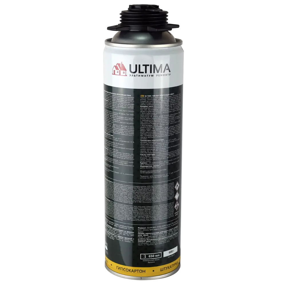 Ultima Pro - профессиональная монтажная пена всесезонная 500 мл 85667695 STLM-0065121 - Вид №2
