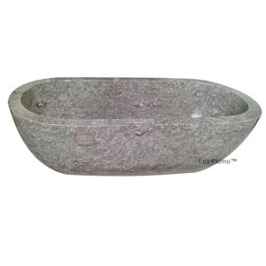Каменная ванна Lux4home NATURAL STONE BATHTUB Кремовый и серый мрамор Stone bathtub Aurea