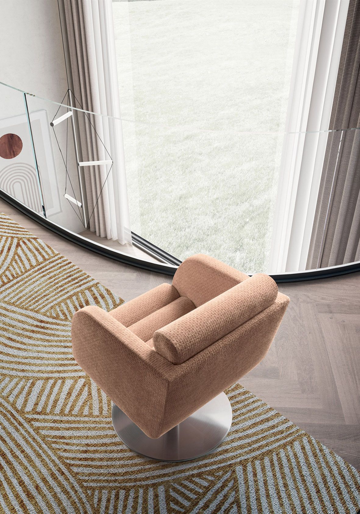 Тканевое кресло с подлокотниками Felis Softliving ARCH-00056620 - Вид №2