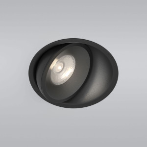 91122102 Светильник точечный встраиваемый светодиодный 25083/LED Slide под отверстие 67 мм 1 м² цвет черный STLM-0492923 ELEKTROSTANDARD