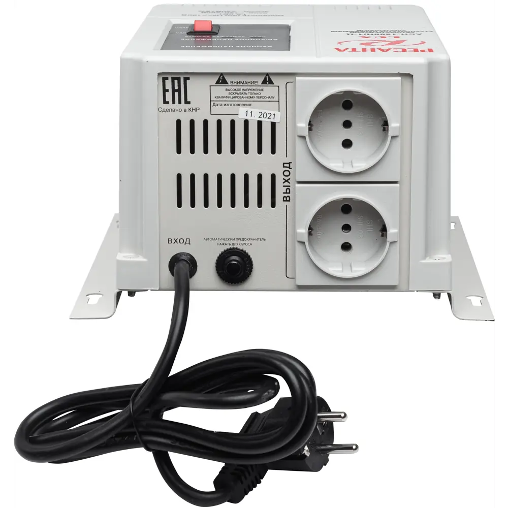 Стабилизатор напряжения Ресанта АСН- 1 500Н/1-Ц 1.5 кВт STLM-2163698 - Вид №3