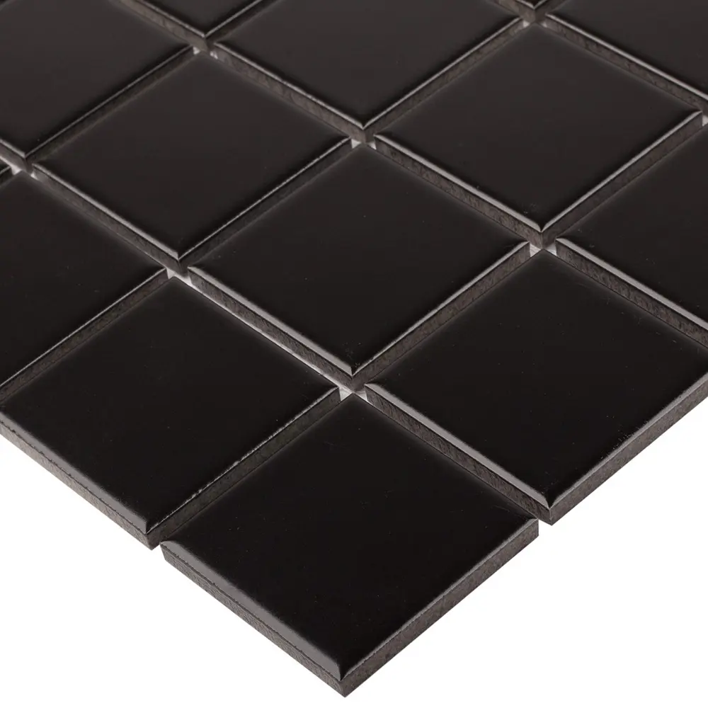 Мозаика керамическая Smart Mosaic Homework Black Matt 30.6x30.6 см цвет черный STLM-2087121 - Вид №4