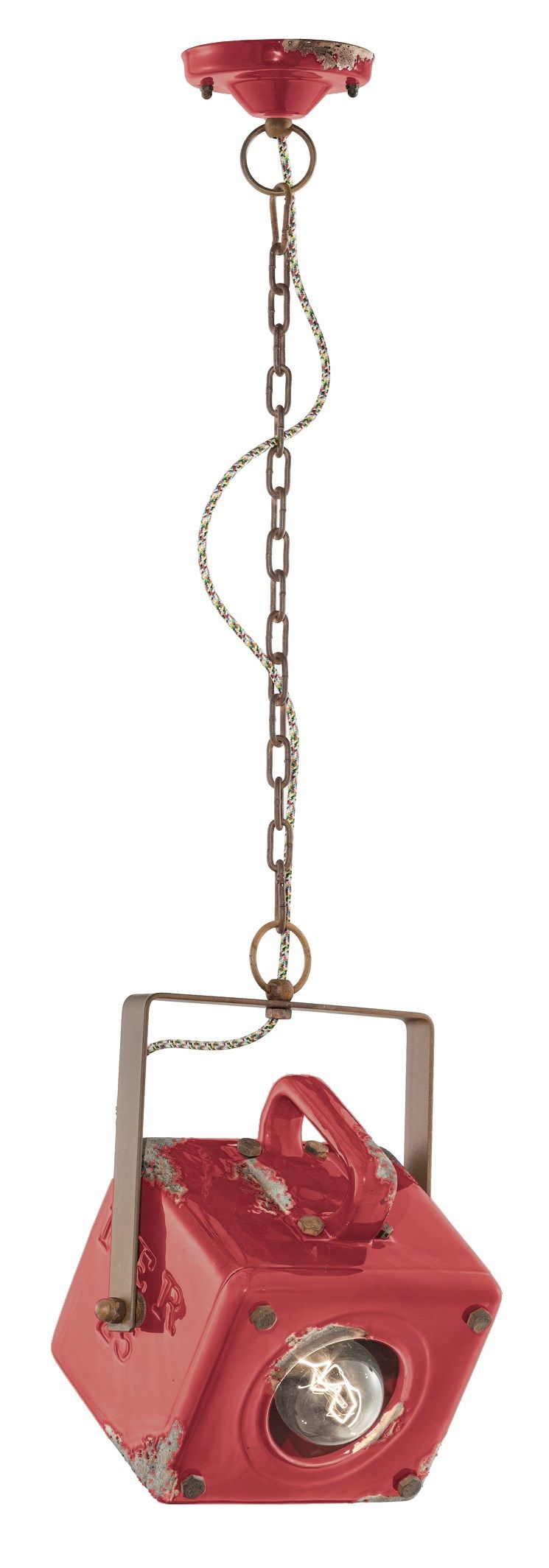 Промышленный стиль керамический поворотный подвесной светильник FERROLUCE Industrial ARCH-00139936 - Вид №3