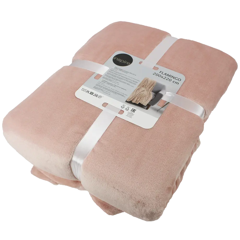 Плед Flamingo 200x220 см микрофибра цвет розовый INSPIRE STLM-2211809