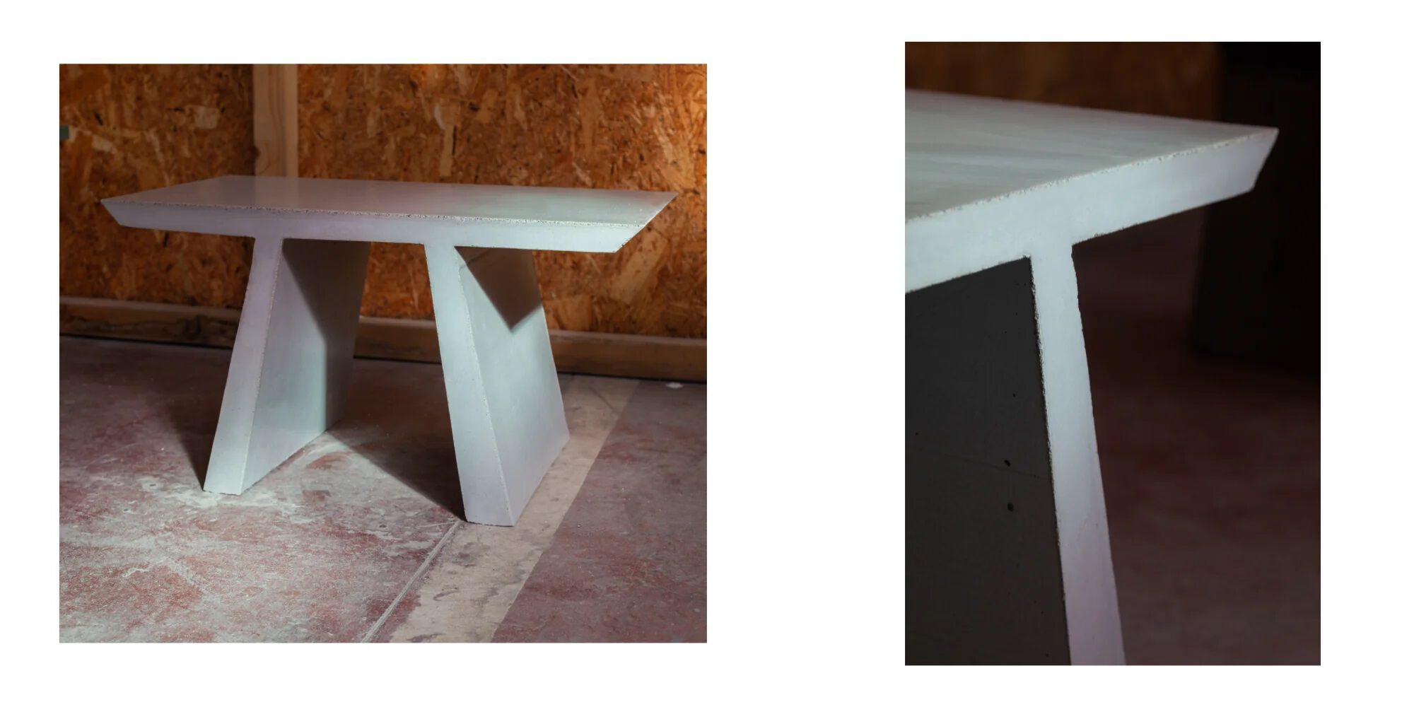 Низкий бетонный журнальный столик Forma&Cemento Abecedario ARCH-00110033 - Вид №2