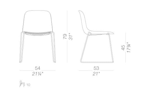 Садовый стул из полипропилена Lapalma SEELA OUTDOOR ARCH-00119665 - Вид №1