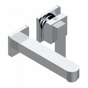 A6A-6541B Trim only for Built-in basin mixer with spout (two x 1/2'' inlets and one 1/2'' outlet), without waste Thg-paris Profil Матовый никель