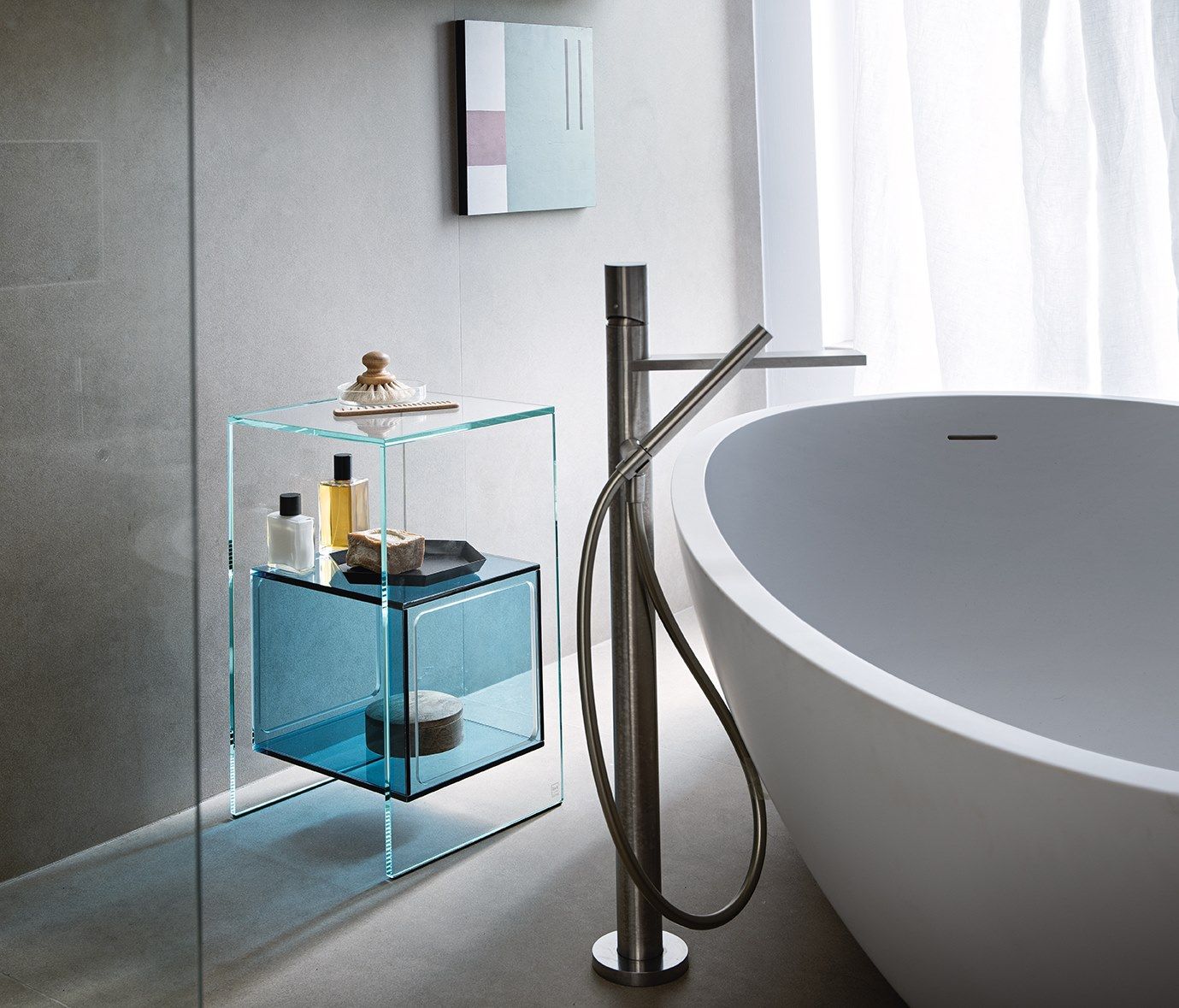 Стеклянный журнальный столик с отсеком для хранения FIAM ITALIA Magique ARCH-00036982 - Вид №8