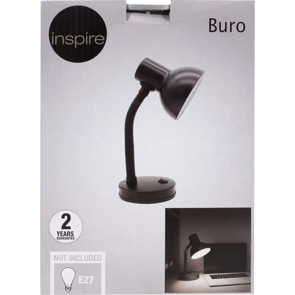 Настольная лампа Inspire Buro E27x40 Вт цвет чёрный STLM-2073395 - Вид №6