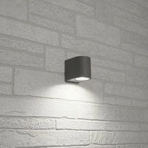 Уличный настенный светильник светодиодный серый Feron 11867 FERON  00-3956031 Серый