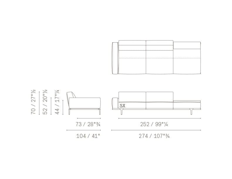 Ткань диван Poltrona Frau коллекция-диваны и кресла ARCH-00009449 - Вид №11