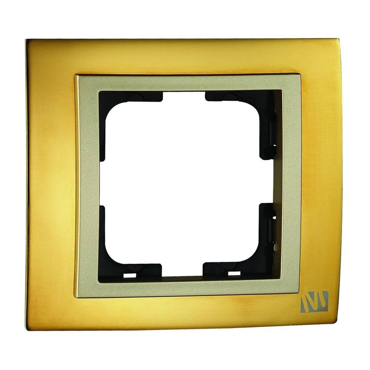 106-440000-160 Рамка 1-постовая золото Mono Electric Chrome
