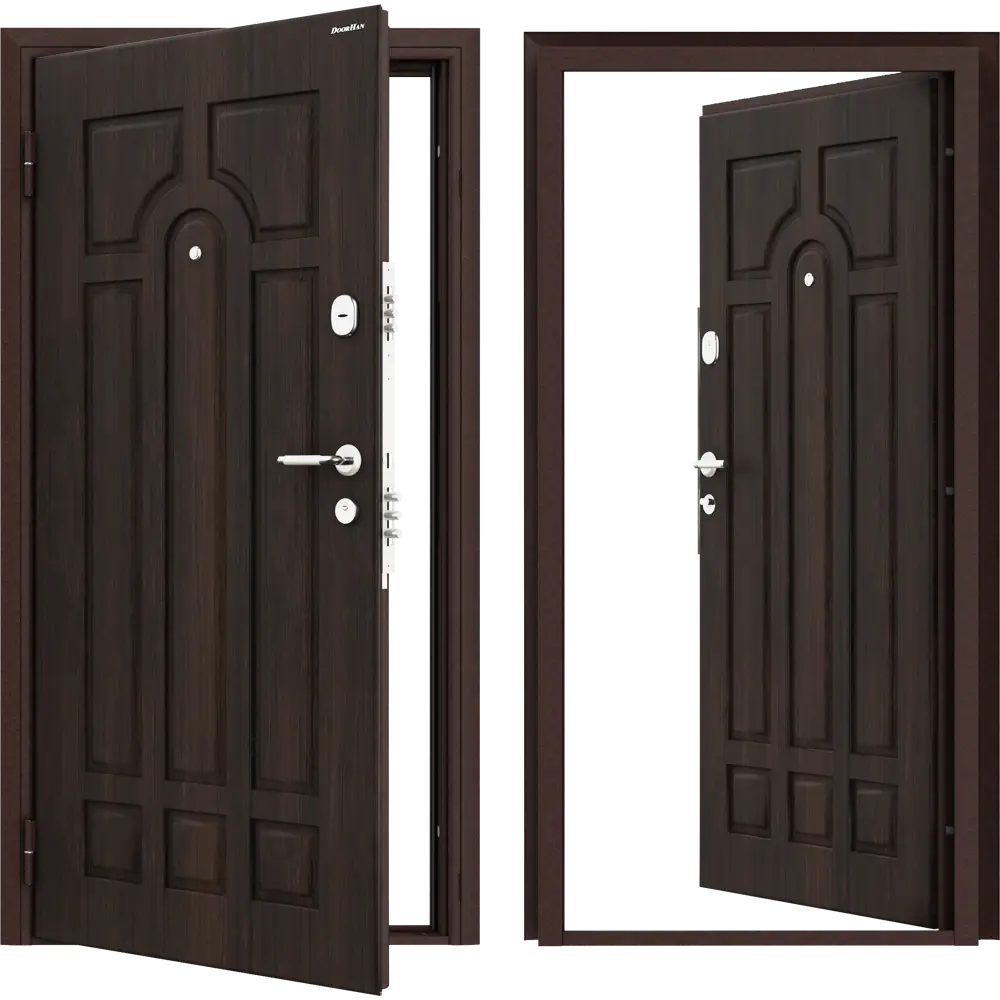 Дверь входная металлическая Премиум 88x205 см левая тик деревянный DOORHAN STLM-2012654 - Вид №1