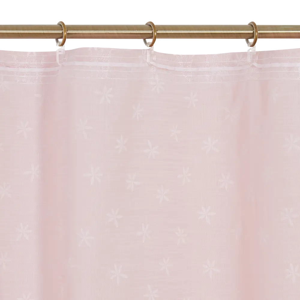 Тюль на ленте Лютик 250x260 см цвет розовый MIAMOZA STLM-2162566 - Вид №5