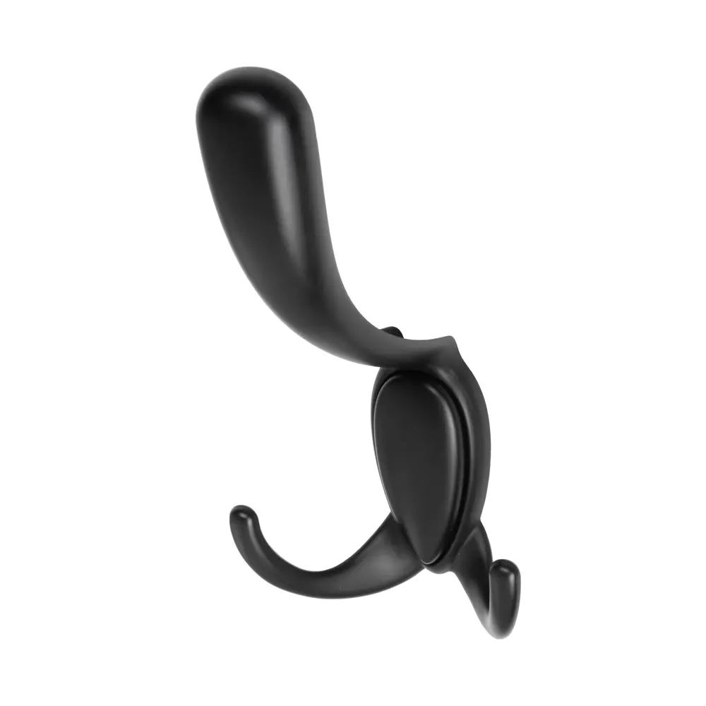 Мебельный крючок N00-N00-MB 20 см ЦАМ черный EDSON STLM-2033404