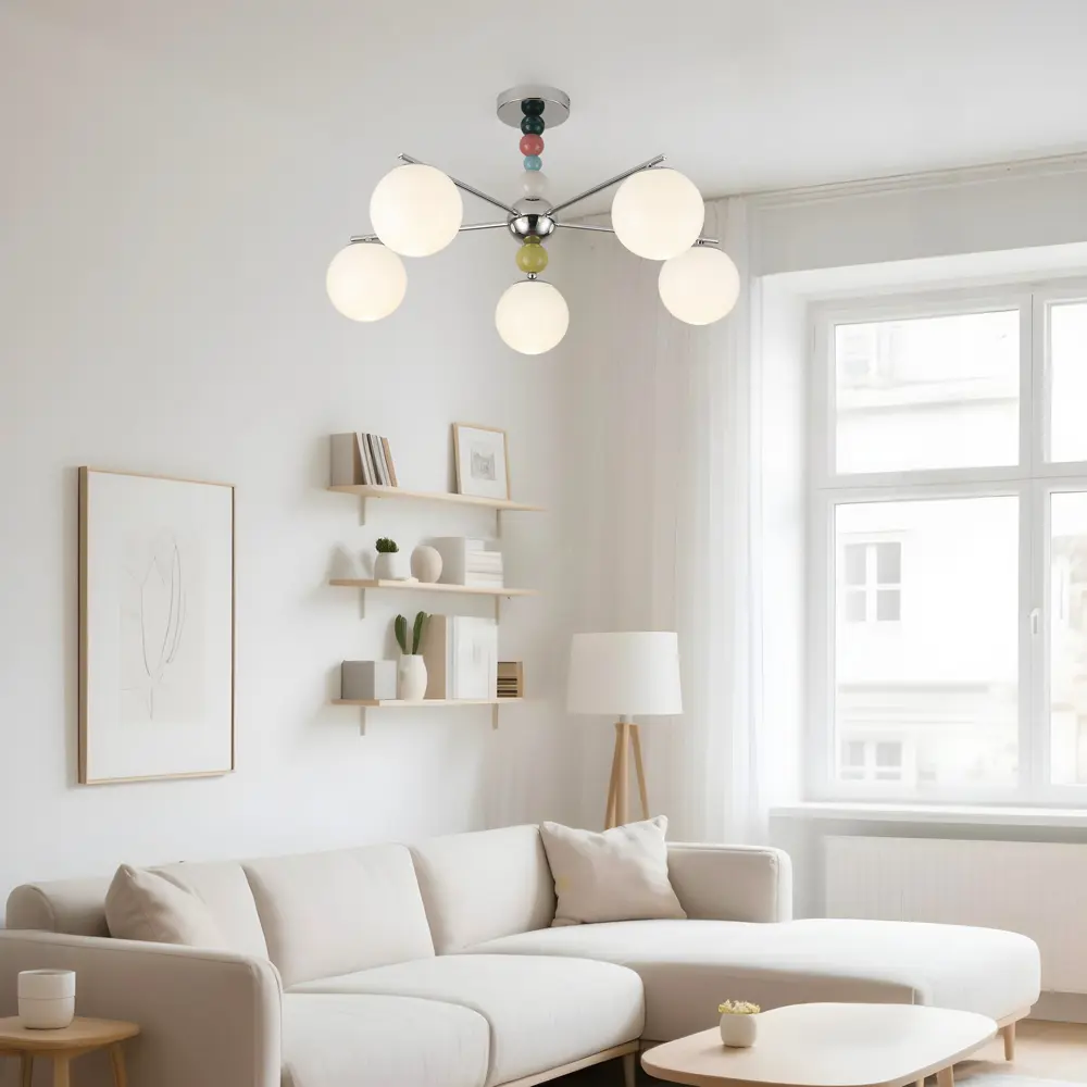 Люстра подвесная Opulence 5 ламп 10 м² цвет хром Escada STLM-2172756 - Вид №7