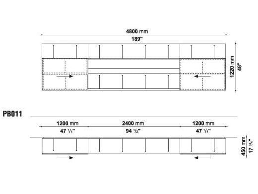 Шкаф с распашными дверцами B&B Italia PAB ARCH-00006577 - Вид №2