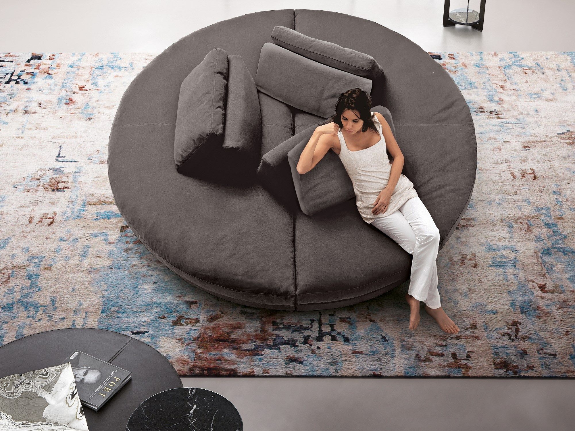 Изогнутый диван из ткани Dema FLY ARCH-00108347 - Вид №2