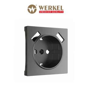 Накладка для розетки USB Werkel W1179564 цвет графит матовый