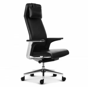 Кресло руководителя эргономичное кожаное черное с пластиковыми подлокотниками 98х53 см Match SOHO DESIGN ДИЗАЙНЕРСКИЕ 00-3886278 Черный