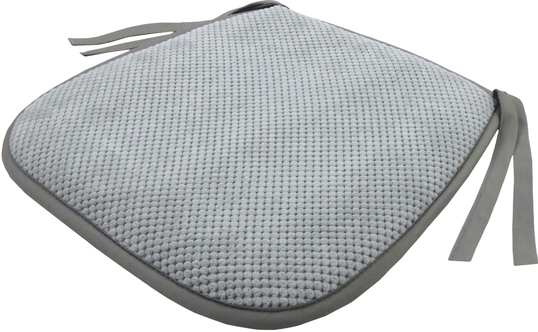 LINEN WAY Сидушка для стула «Цитус» серая с завязками 85372797 STLM-0062355 - Вид №1