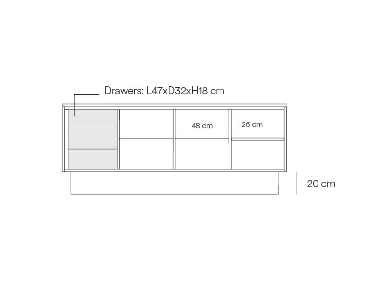 МДФ бардачок TEULAT Тотем ARCH-00112394 - Вид №3