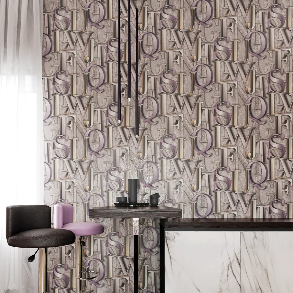 Обои флизелиновые Palitra Life Oxford коричневые 1.06 м PL71708-28 STLM-2064488 - Вид №2