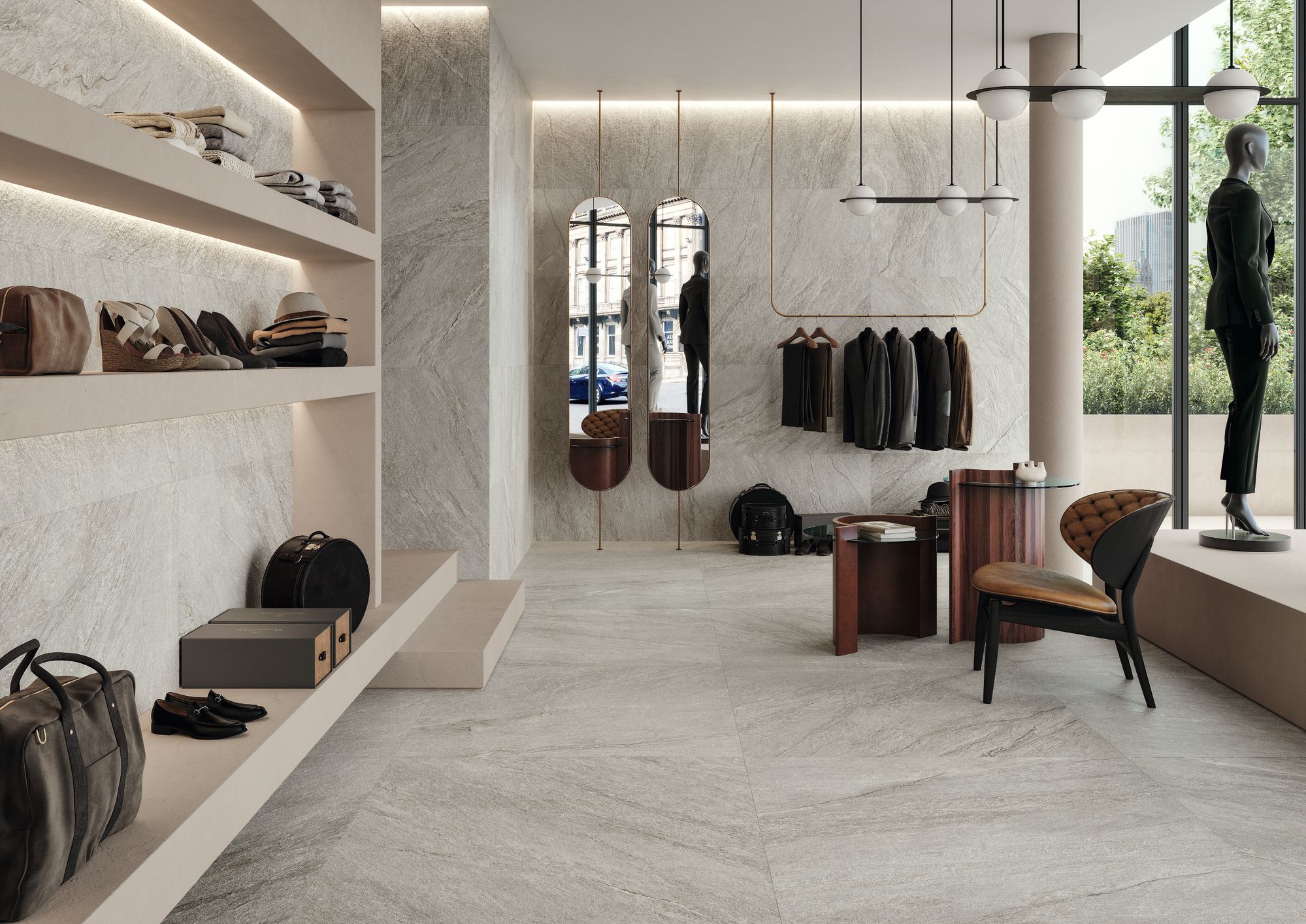 Пол / облицовка керамогранита с эффектом камня для внутреннего и наружного применения Imola VIBES ARCH-00145264 - Вид №3