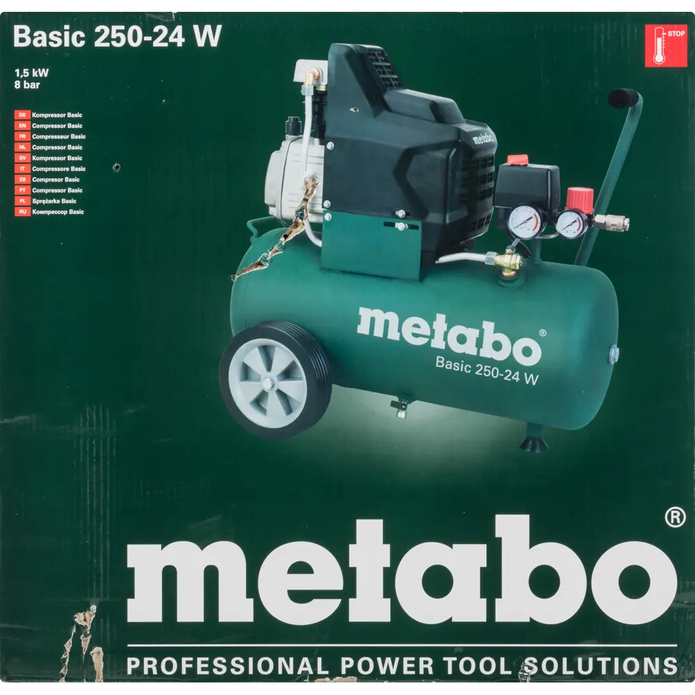 Компрессор поршневой Metabo Basic 250-24 W 601533000, 24 л 200 л/мин STLM-2053464 - Вид №8