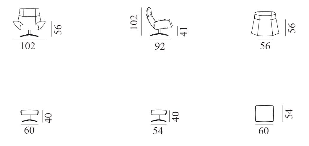 Кожаное вращающееся кресло с подлокотниками de Sede DS-149 LEJO ARCH-00142124 - Вид №5
