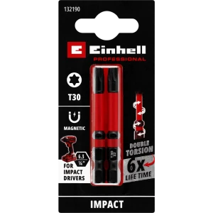 Бита ударная магнитная Einhell 132190 T30x60 мм, 2 шт.