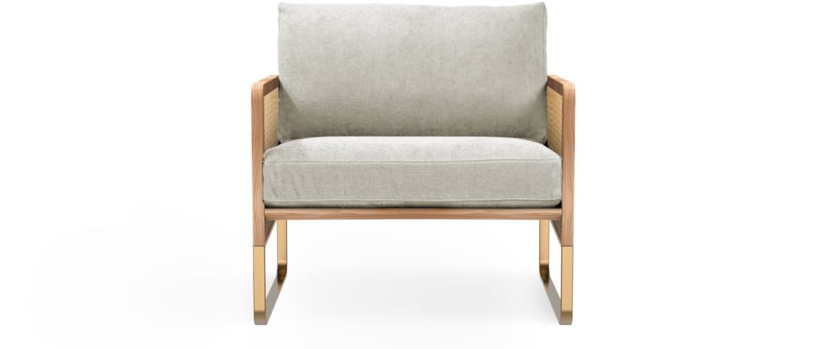 Винтажное стильное бархатное съемное мягкое кресло RED EDITION плетеная ARCH-00037426 - Вид №31