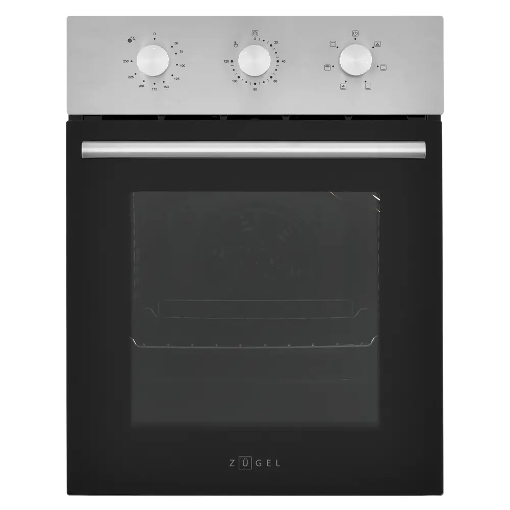 Встраиваемый духовой шкаф Zugel ZOE604X 45x59.5x60 см конвекция цвет черно-серый 89453987 STLM-2080662 