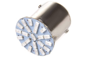 15971794 Автолампа диод S25 P21W 24V 22 SMD диода BA15s 1-контурная красная S08202031 SKYWAY