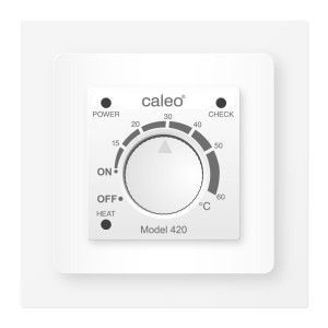 Терморегулятор для теплого пола 420 механический цвет белый CALEO
